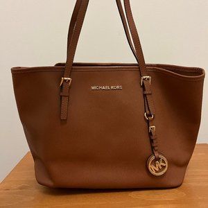 Michael Kors Small Brown Soft Saffiano Tote